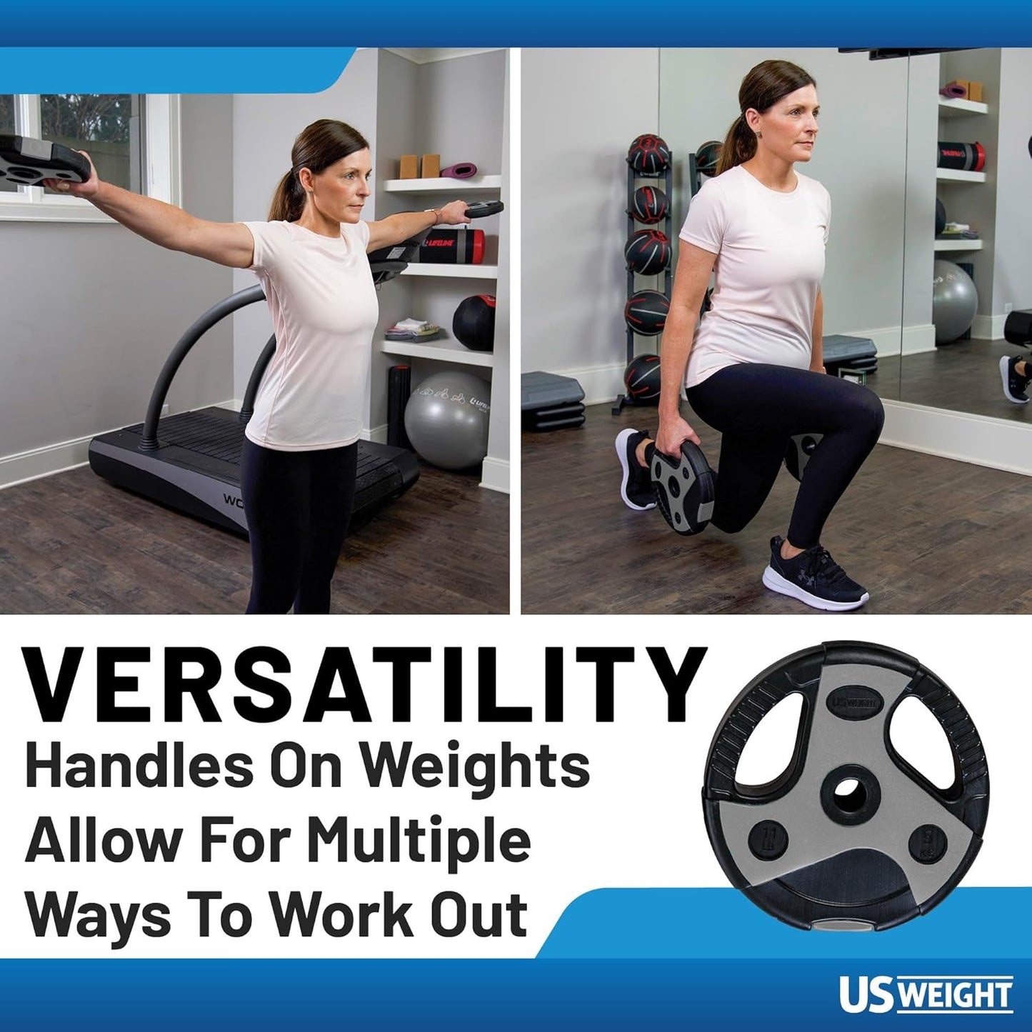 43 LB Barbell Weight Set for Home Gym with 55” Padded Bar, Adjustable Weights for Exercise, Lifting and to Build Muscle