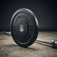 2-Inch Bumper Plate Olympic Weight Plate High Bounce Bumper Weight Plate with Steel Insert Strength Training Weight Lifting Plate — Studio Shot