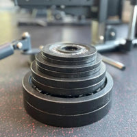 Steel Weight Plates 85LB Set - 2 Inch Center Premium Coating 2X 25Lb, 10Lb, 5Lb, and 2.5Lb for Weight Lifting Barbells