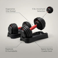 Adjustable Dumbbell Set — infographic