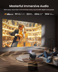 N1S Ultra 4K Triple Laser Projector with Wifi and Bluetooth, 2800 ISO Lumens, Google TV, 360° Sensorless Picture Correction, 300", HDR10, 20W Dolby Digital Plus, 3D-Active, Smart and Portable