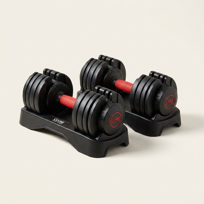 Adjustable Dumbbell Set Designed for Space-Efficient Strength Training, 5-50 lbs Range, Twist Handle System