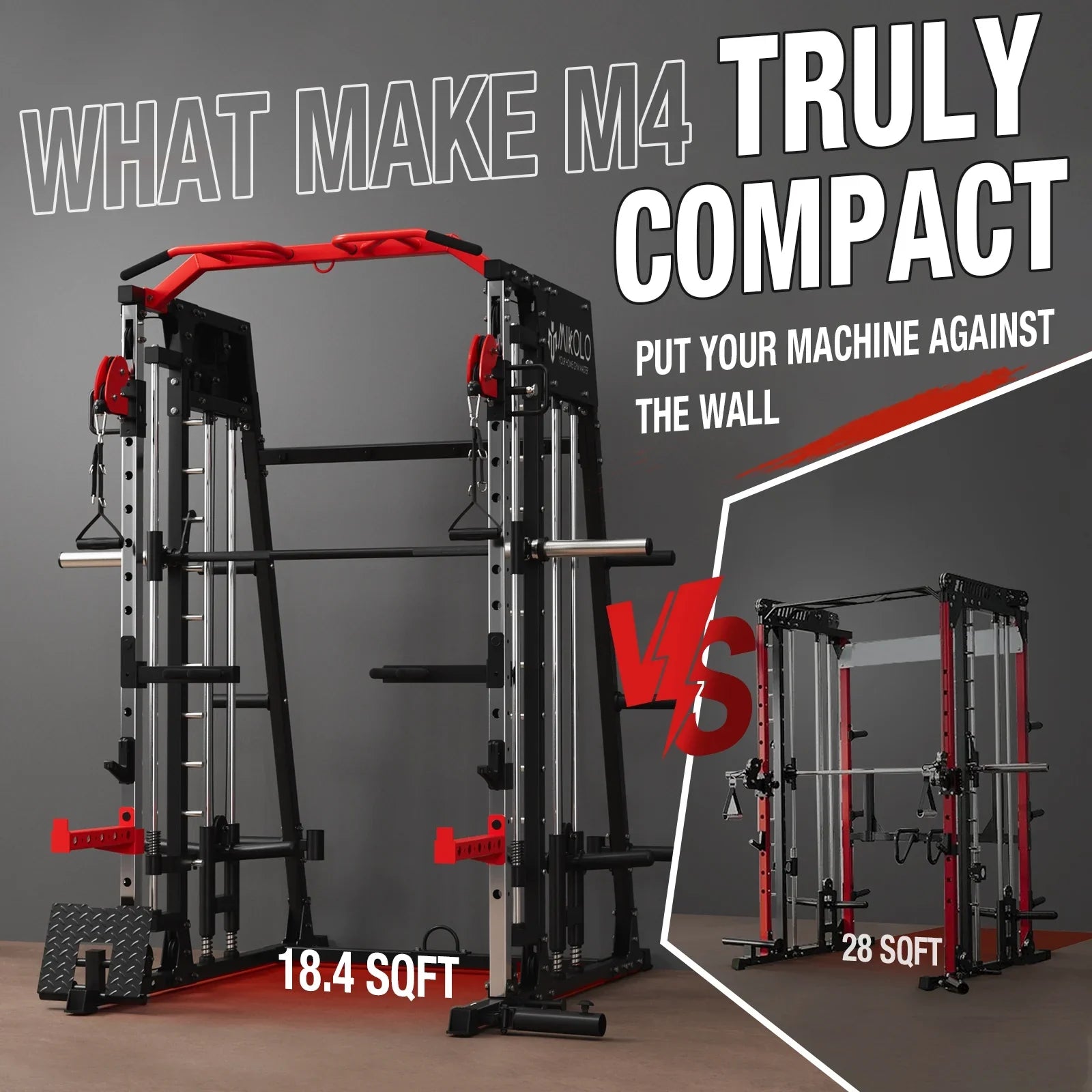 All-In-One Home Gym Power Rack with Smith Machine, Cable Crossover, and Weight Bench (2,200 Lb Capacity)