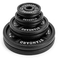 Steel Weight Plates Set Built for Olympic Barbells, 85 Pound Total, Premium Coating, 2 Inch Center Hole