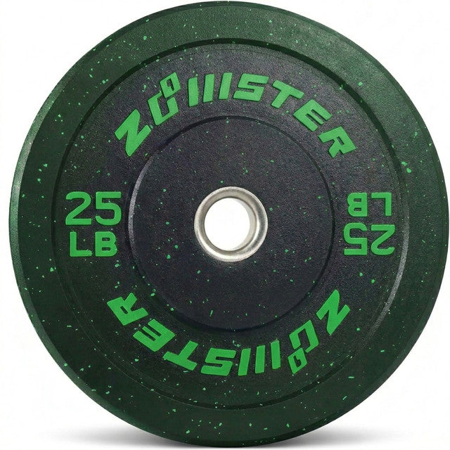 2-Inch Bumper Plate Olympic Weight Plate High Bounce Bumper Weight Plate with Steel Insert Strength Training Weight Lifting Plate — Studio Shot