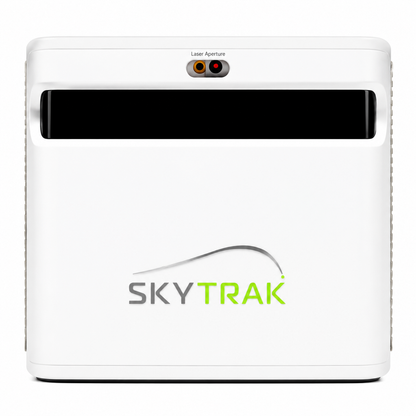 SkyTrak+ Portable Golf Sim Studio with SKYTRAK+ Launch Monitor, 10x7 Net &amp; Interlocking 5x3 Golf Hitting Mat