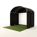 Golf Simulator Enclosure Kit Built for Home Practice, Premium Impact Screen, Black Surrounds, DIY Frame