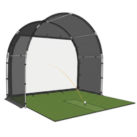 KHAMPA Golf Simulator Enclosure Kit with Premium Impact Screen, Black Surrounds &amp; DIY Frame System — How It Works