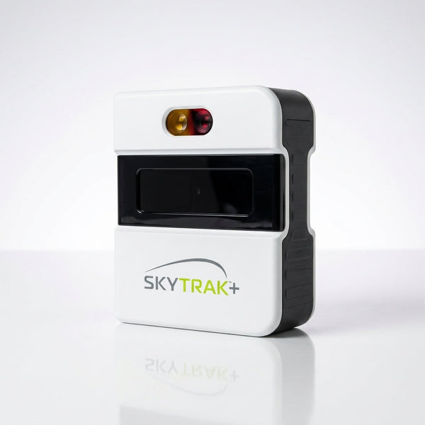 SkyTrak+ Portable Golf Sim Studio with SKYTRAK+ Launch Monitor, 10x7 Net &amp; Interlocking 5x3 Golf Hitting Mat — Studio Shot