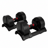 Adjustable Dumbbell Set Designed for Space-Efficient Strength Training, 5-50 lbs Range, Twist Handle System