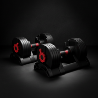 Adjustable Dumbbell Set Designed for Space-Efficient Strength Training, 5-50 lbs Range, Twist Handle System