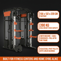 Smith Machine Cable Crossover Built for Full-Body Training, Multifunction Design, Durable Metal Construction — Results & Stats