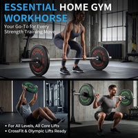 2-Inch Bumper Plate Olympic Weight Plate High Bounce Bumper Weight Plate with Steel Insert Strength Training Weight Lifting Plate