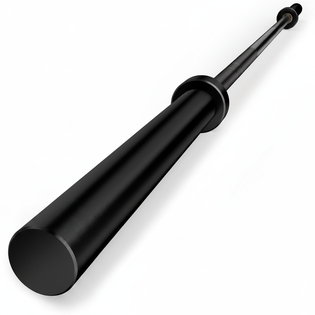 Olympic Barbell 7Ft, Barbell for Weightlifting and Powerlifting 45Lb, Olympic Bar for 1500Lbs Capacity, Weight Bar Fit 2” Standard Weights (Fully Black, 7Ft)