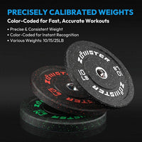 2-Inch Bumper Plate Olympic Weight Plate High Bounce Bumper Weight Plate with Steel Insert Strength Training Weight Lifting Plate