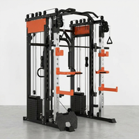Home Gym Smith Machine Cable Crossover Weightlifting Sports Training — Studio Shot
