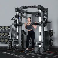 Smith Machine Cable Crossover Built for Full-Body Training, Multifunction Design, Durable Metal Construction