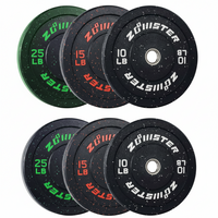 Olympic Bumper Plates Built for Heavy Lifting, 2-Inch Steel Insert, High Bounce Rubber, Strength Training